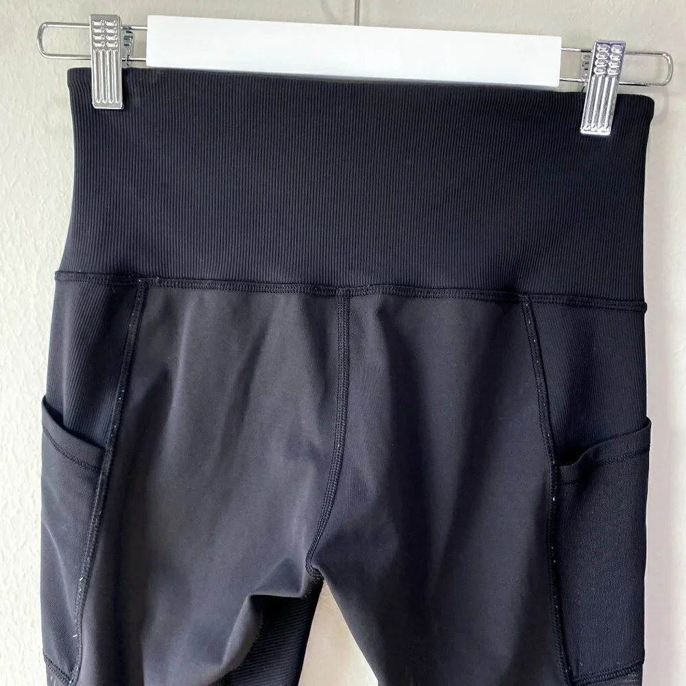 Lululemon Seek the Heat Crop Leggings Black 6